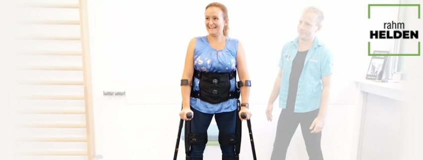 Querschnittlähmung Querschnitt rahm zentrum für gesundheit modernes sanitätshaus versorgung exoskelett indego exo rahmheldin rahmhelden