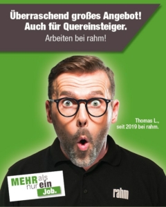 Jobs im Sanitätshaus rahm, Arbeiten bei rahm