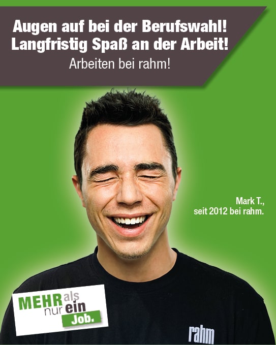 Jobs im Sanitätshaus rahm, Arbeiten bei rahm