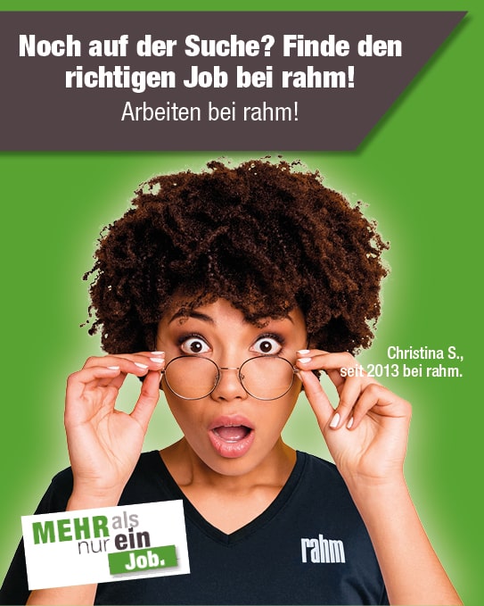 Jobs im Sanitätshaus rahm, Arbeiten bei rahm