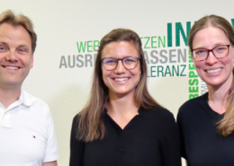 Die Kollegen in Mülheim-Kärlich begrüßen Anna Engell von der Schlaganfallhilfe