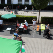 rehacampus Sommerfest Grillen Vogelperspektive