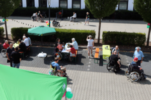 rehacampus Sommerfest Grillen Vogelperspektive