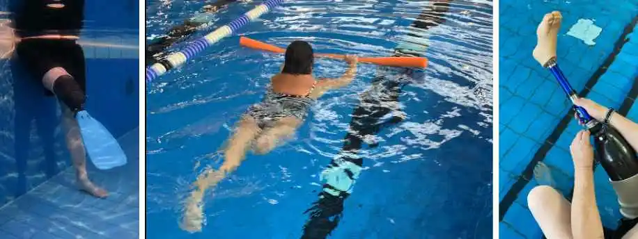 Schwimmen mit Prothese