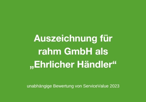 Ehrliche Händler Auszeichnung für rahm