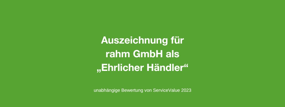 Ehrliche Händler Auszeichnung für rahm
