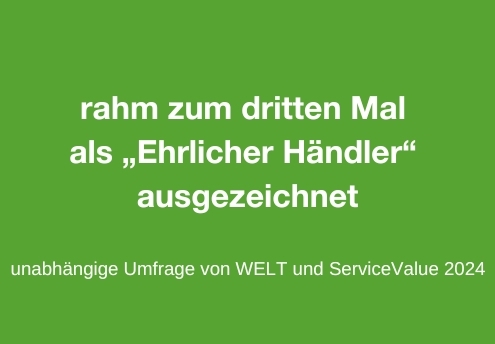 rahm zum 3. Mal Ehrlicher Händler